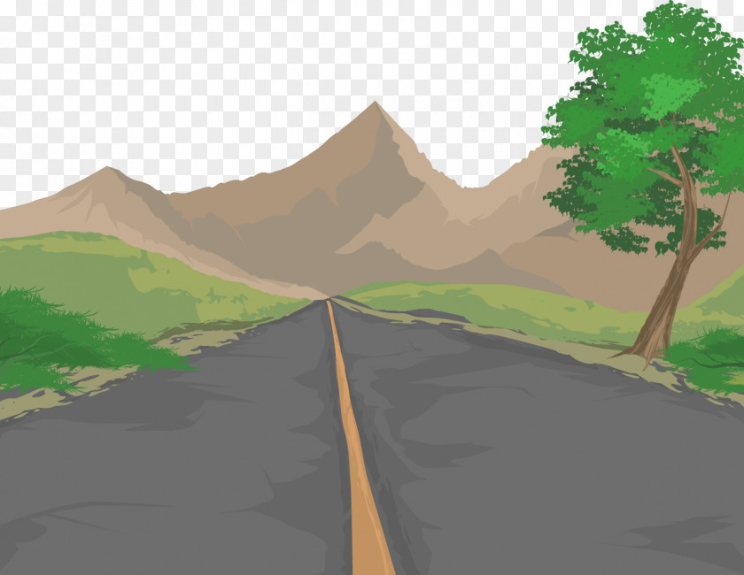 Vector Road Euclidean Illustration PNG