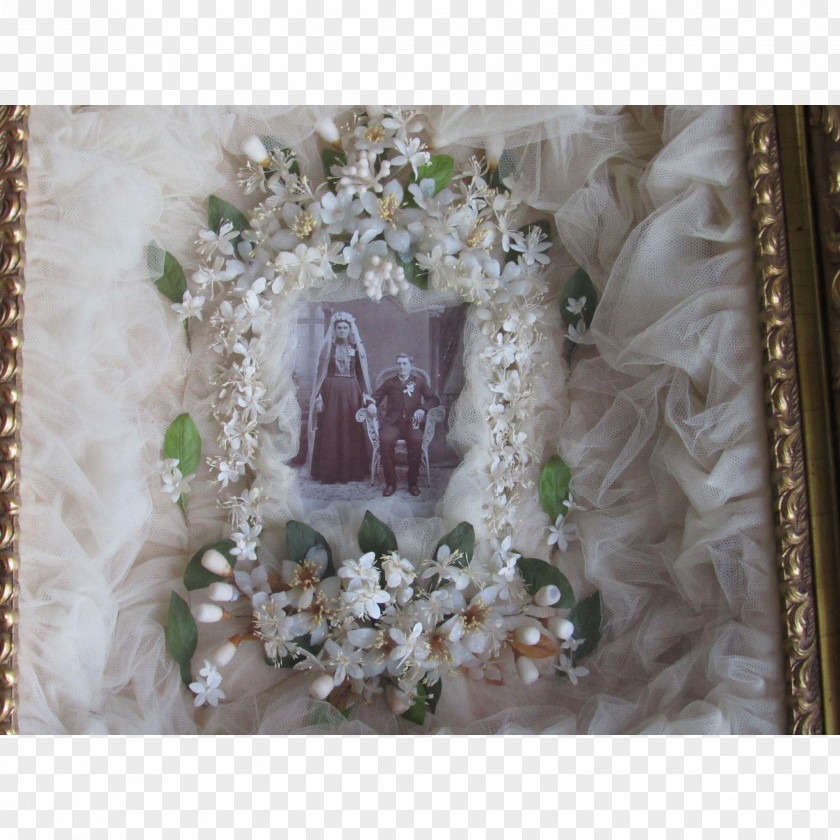 Wedding Floral Design Headpiece Shadow Box Tiara PNG