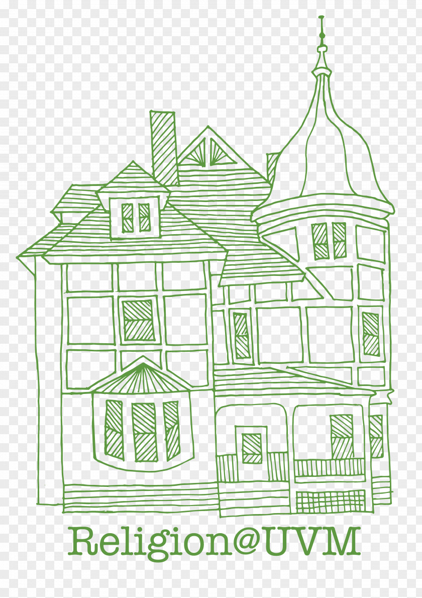 House Manor Sketch PNG