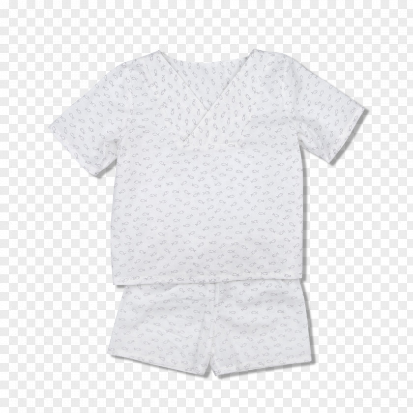 White Fish Sleeve T-shirt Baby & Toddler One-Pieces Crop Top PNG
