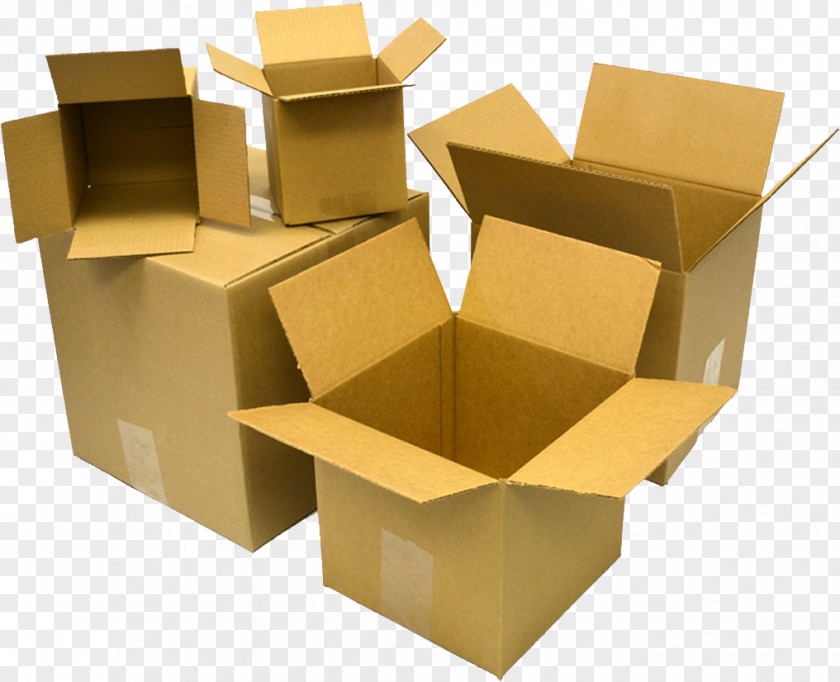 Box Mover Cardboard Freight Transport Packaging And Labeling PNG