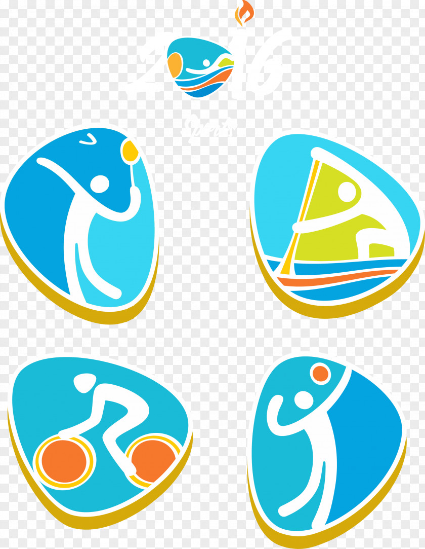 Rio 2016 Olympic Games Sports Icon Summer Olympics Paralympics Badminton PNG
