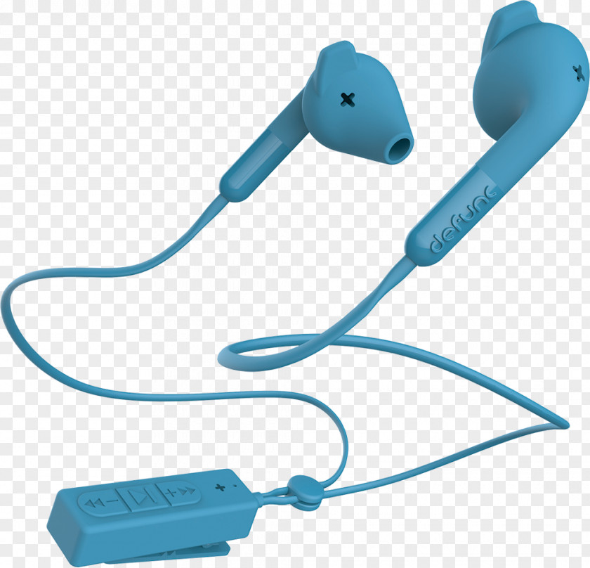 Blue De Func +Hybrid Earphones ÉcouteurMic Defunc Bluetooth Hybrid In-Ear Headphones Earbud With Mic And Remote + Sport PNG