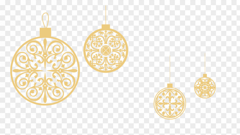 Gold Decoration Christmas Ornament PNG