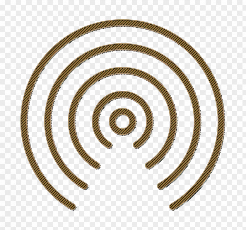 Labyrinth Spiral Essential Set Icon Signal Wireless Internet PNG