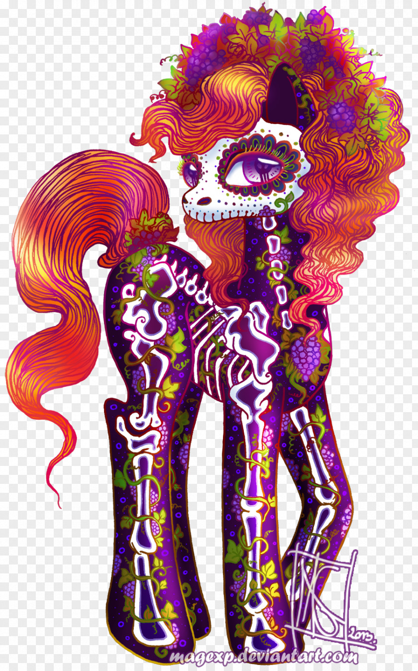 Pony La Calavera Catrina Santa Muerte Death PNG