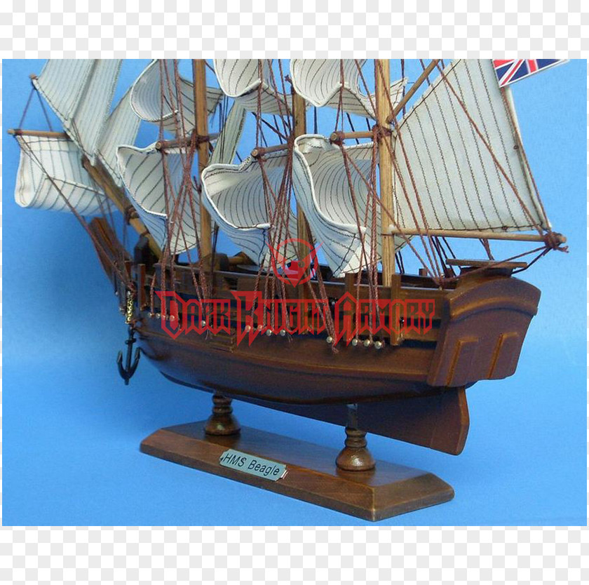 Ship Brig The Voyage Of Beagle Barque Model PNG