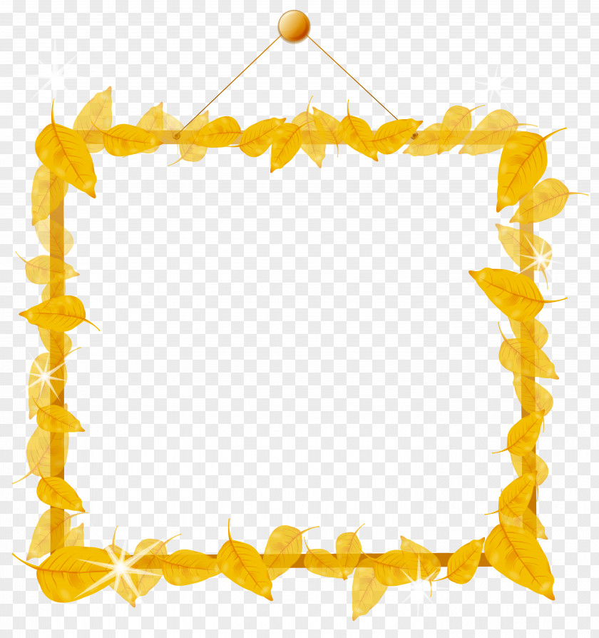 Autumn Frame Clipart Image Picture PNG