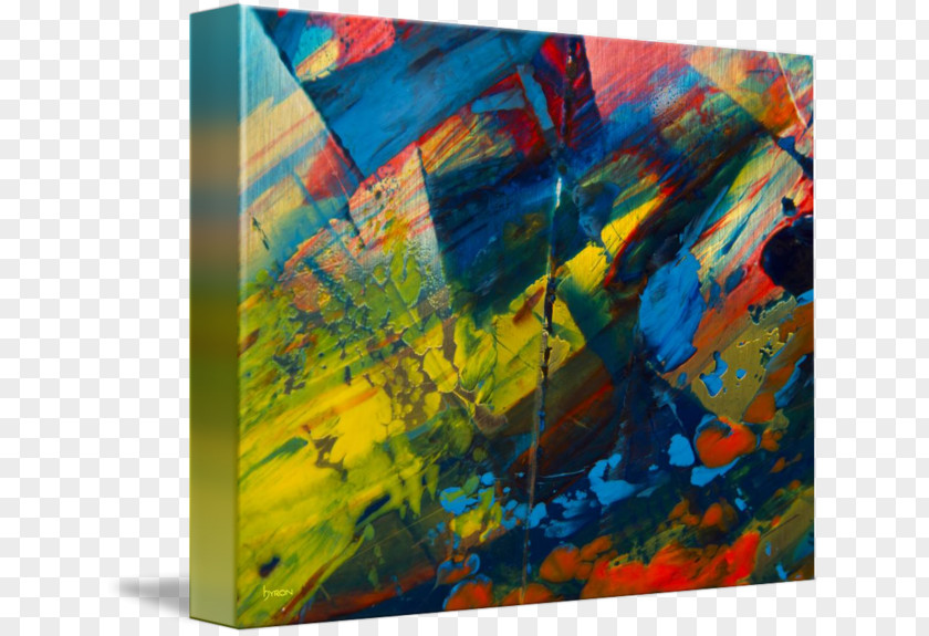 Dual 11 Carnival Modern Art Acrylic Paint Painting Gallery Wrap PNG