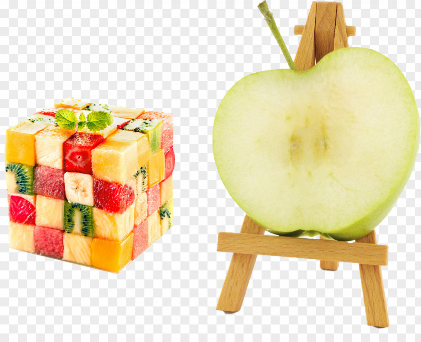 Fruit Cube Creative Juice Salad Flavor PNG