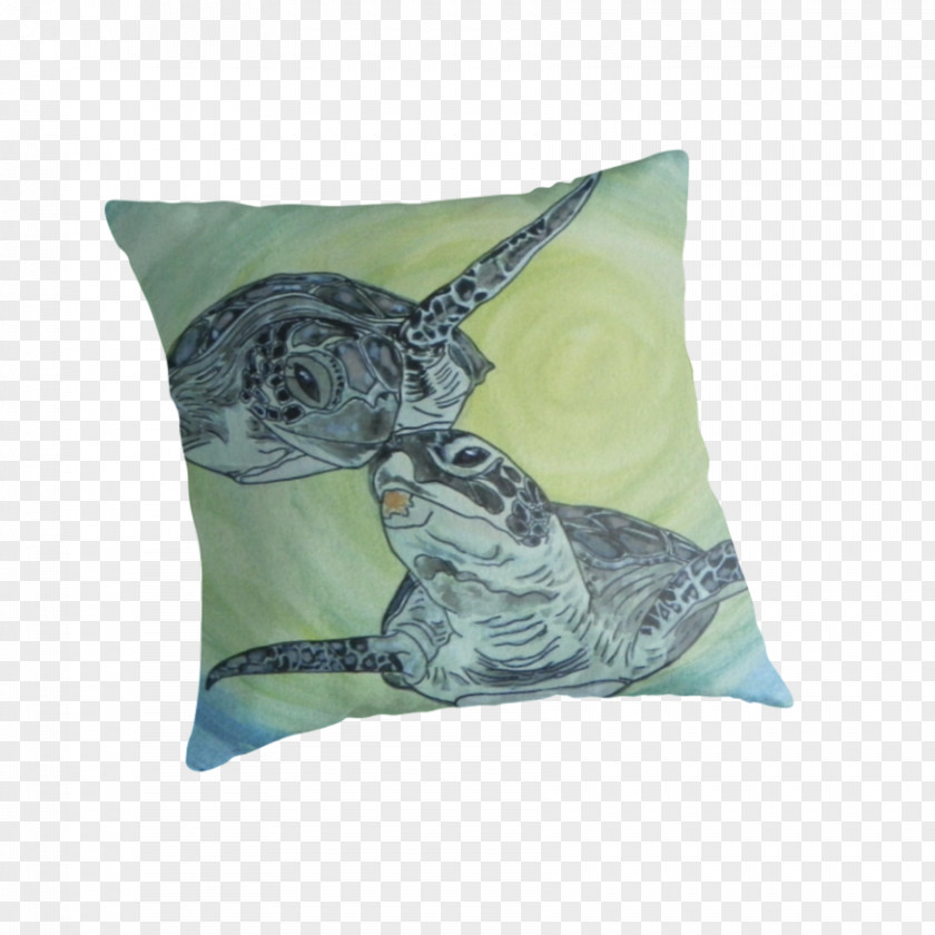 Sea Turtle Pillows Cushion Throw Turquoise PNG