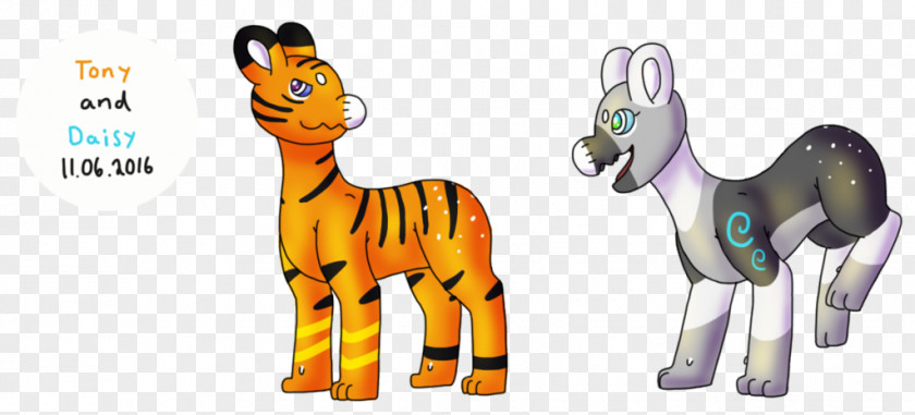 Tony The Tiger Giraffe Horse Quagga Animal Animated Cartoon PNG