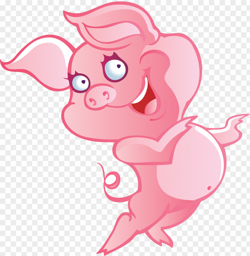 Boar Domestic Pig Miss Piggy Coloring Book Clip Art PNG