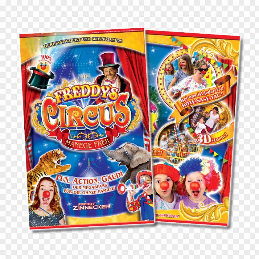 Circus Flyer Advertising Text Faller .de PNG