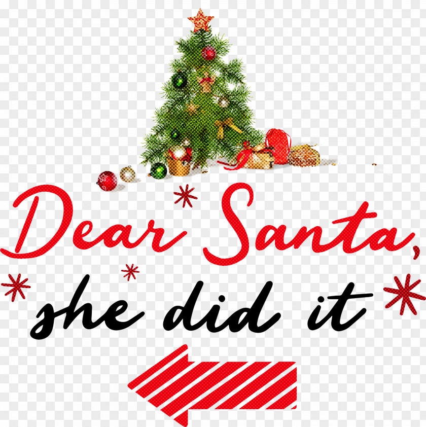 Dear Santa Claus Christmas PNG