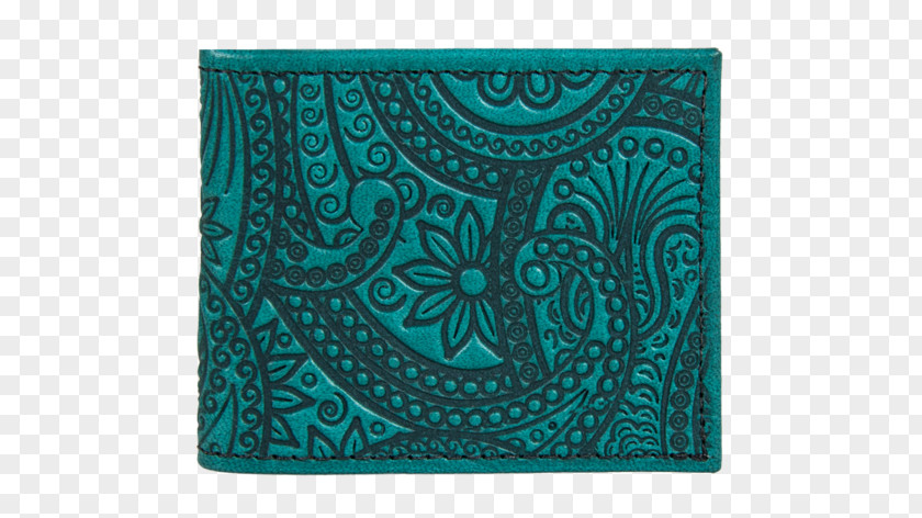 Paisley Motif Wallet Patent Leather Lining PNG