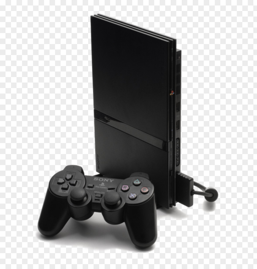 Playstation 2 Sony PlayStation Slim Black 3 PNG