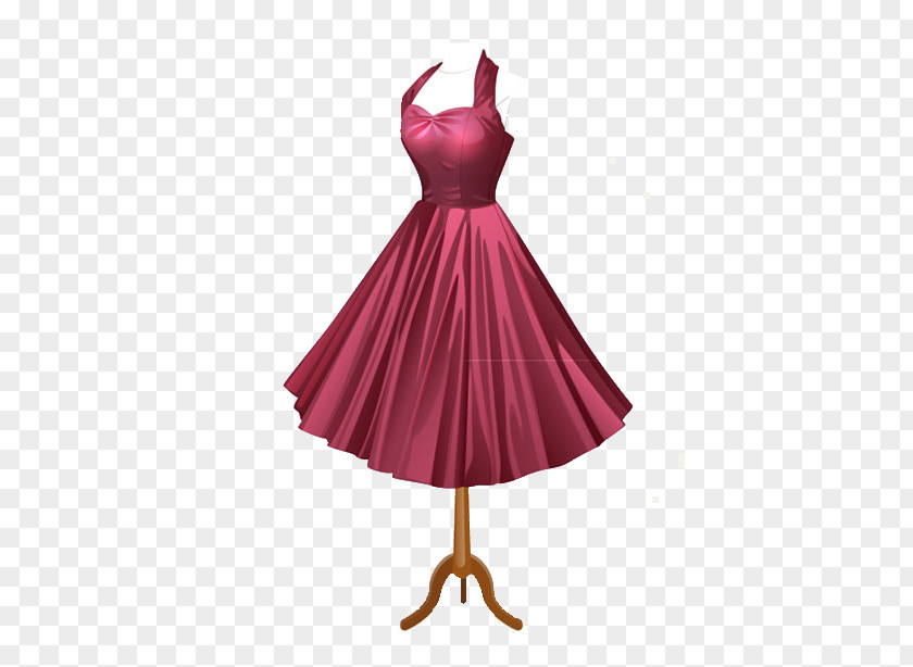 Rose Red Dress Clothing Dress-up Fashion PNG