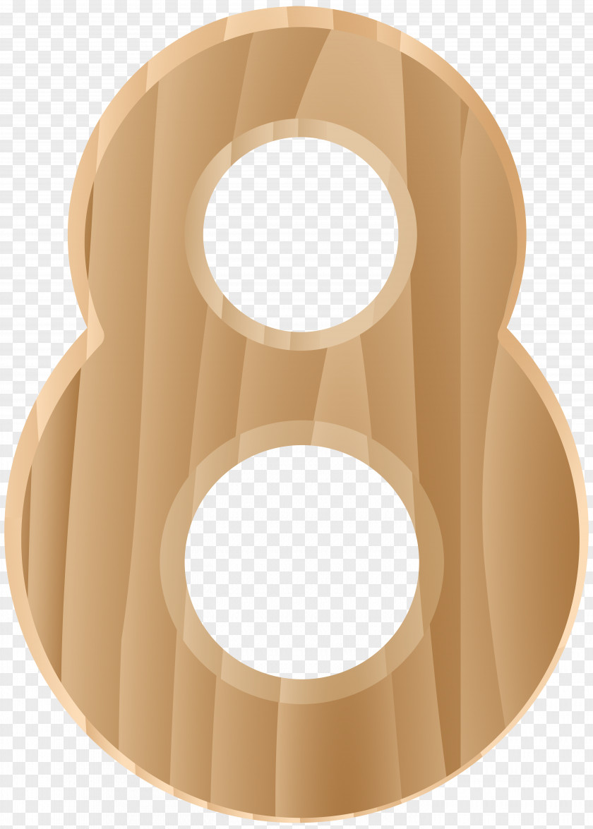 Wooden Number Eight Transparent Clip Art Image Product Brown Design Pattern PNG
