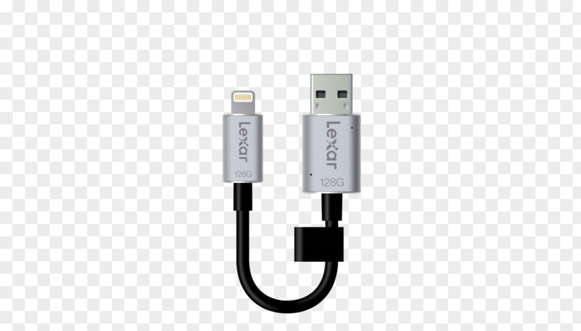 Apple Data Cable USB Flash Drives Lexar JumpDrive 3.0 128GB C20i Mobile Hardware/Electronic Computer Storage PNG