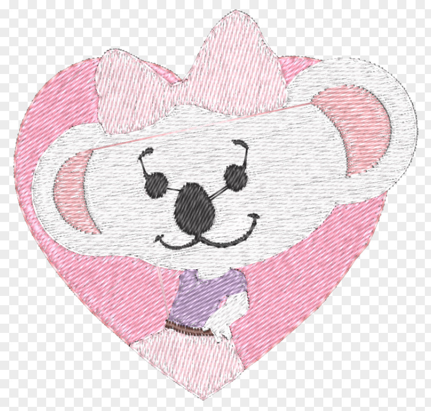 Design Textile Mammal Cartoon Pink M PNG