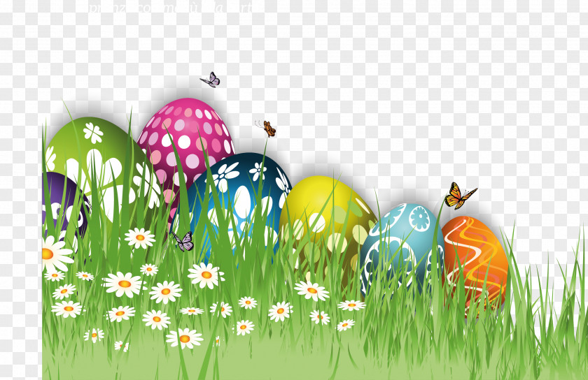 Easter Egg Basket Christmas Social Media PNG