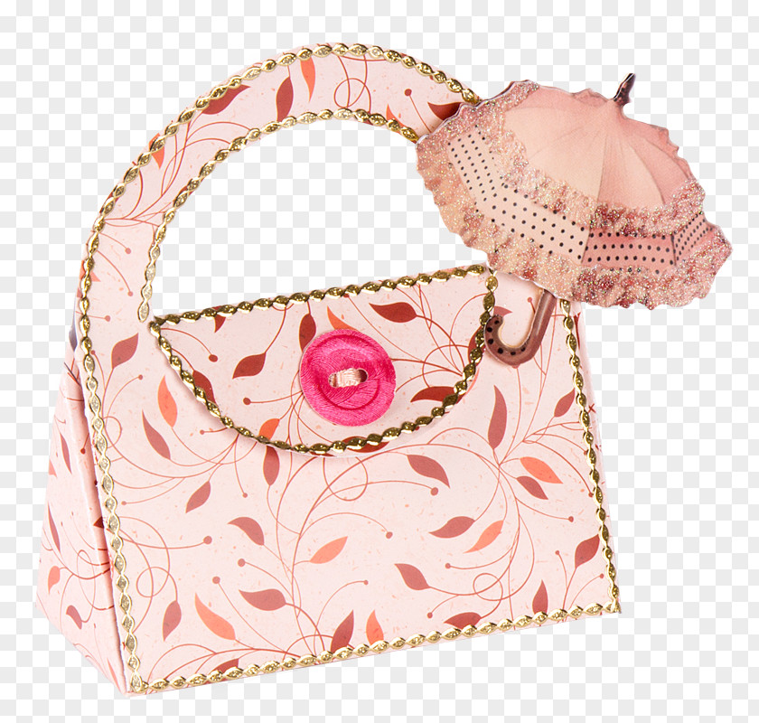 Folia Handbag Pink M PNG