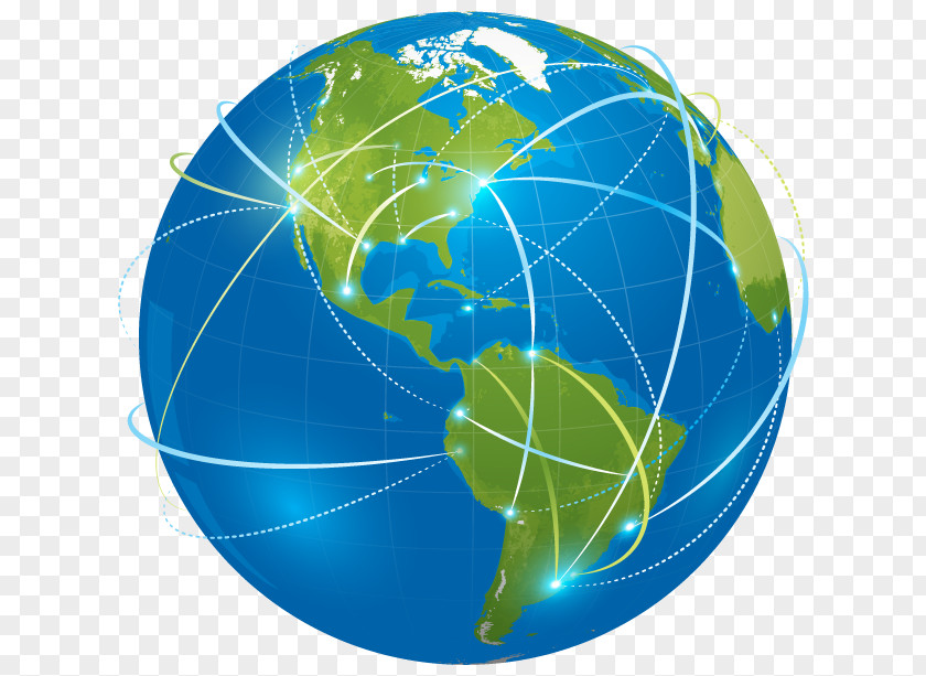 Global World Network Computer PNG