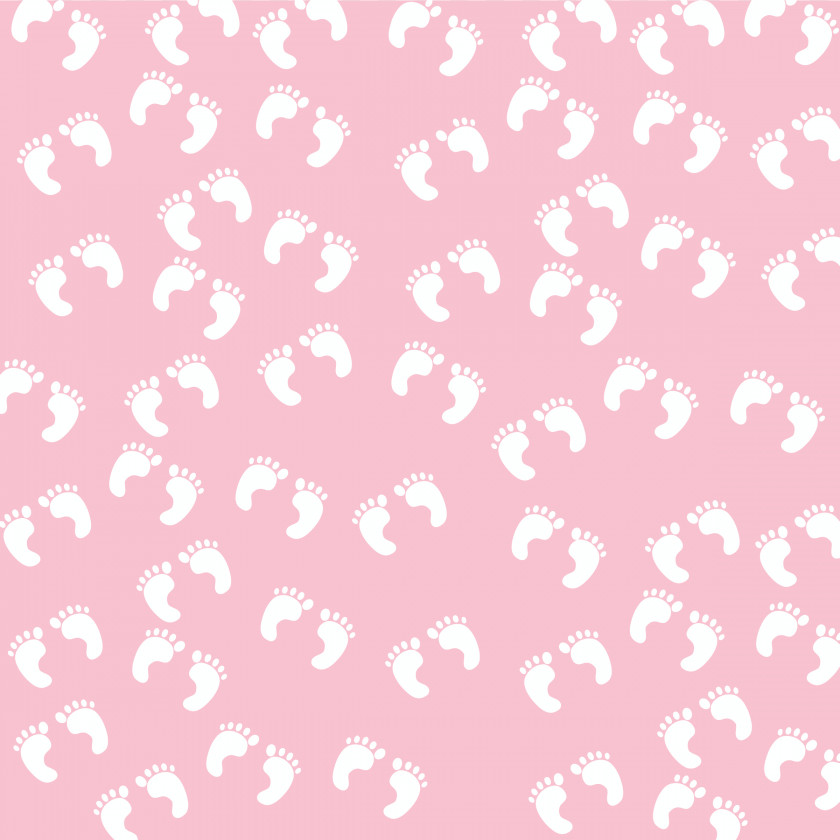 Pink Background Footprints Infant Child PNG