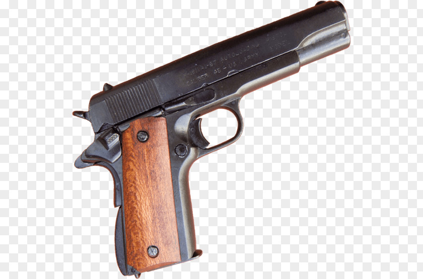 .45 ACP Trigger Revolver Firearm M1911 Pistol PNG