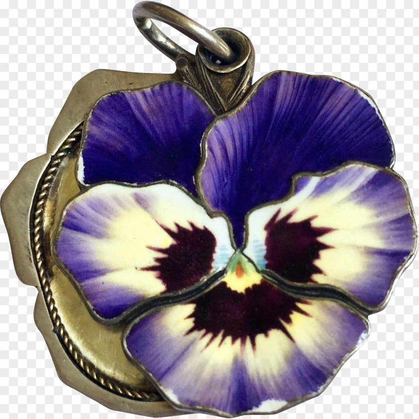 Art Nouveau Gold Pansy Jewellery PNG