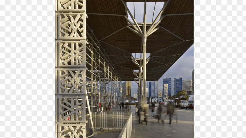 Building Casa-Port Railway Station AREP Facade Mashrabiya PNG