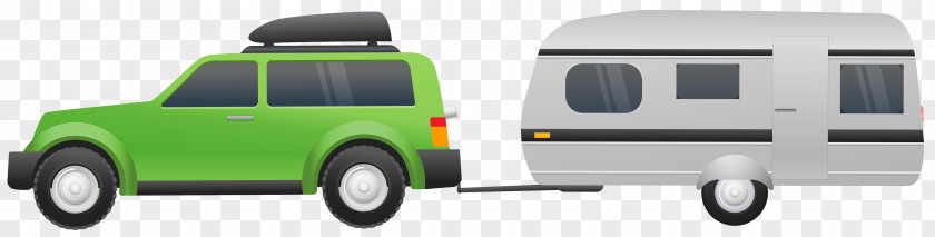 Car With Caravan Clip Art Image PNG