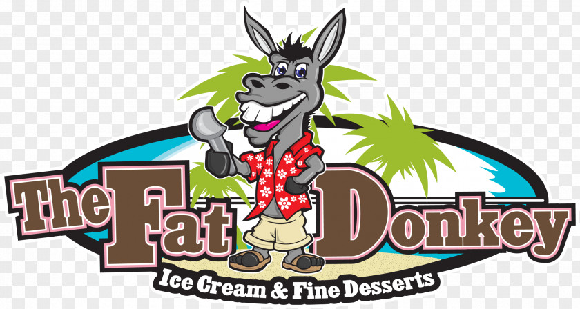 Fat The Donkey Ice Cream And Fine Desserts Minutemen Causeway Menu Logo PNG