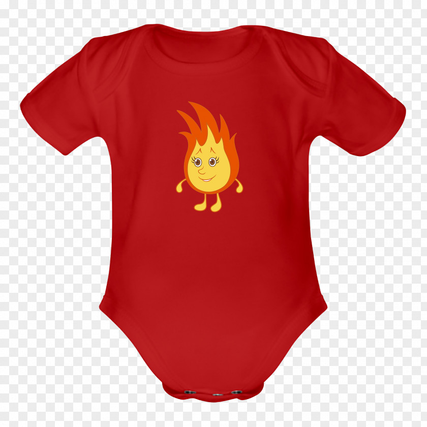 Red Flame Baby & Toddler One-Pieces T-shirt Sleeve Infant Child PNG