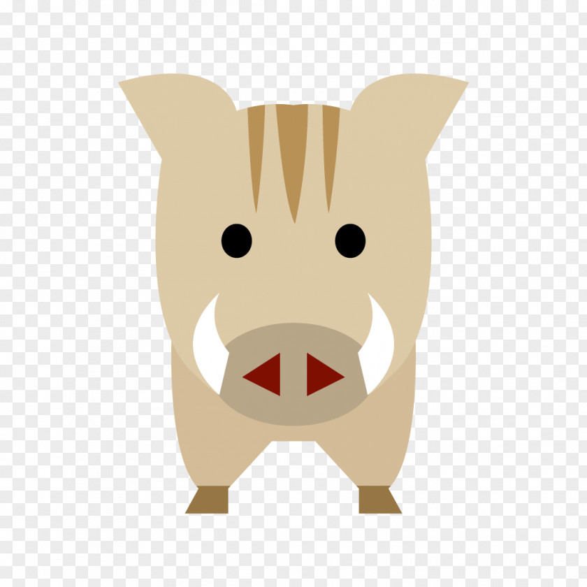 Wild Boar Illustration Pig Dog Image PNG