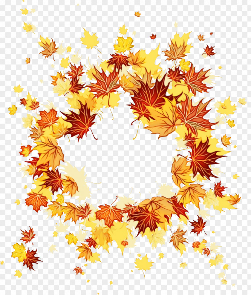 Autumn Plant Yellow Leaf PNG