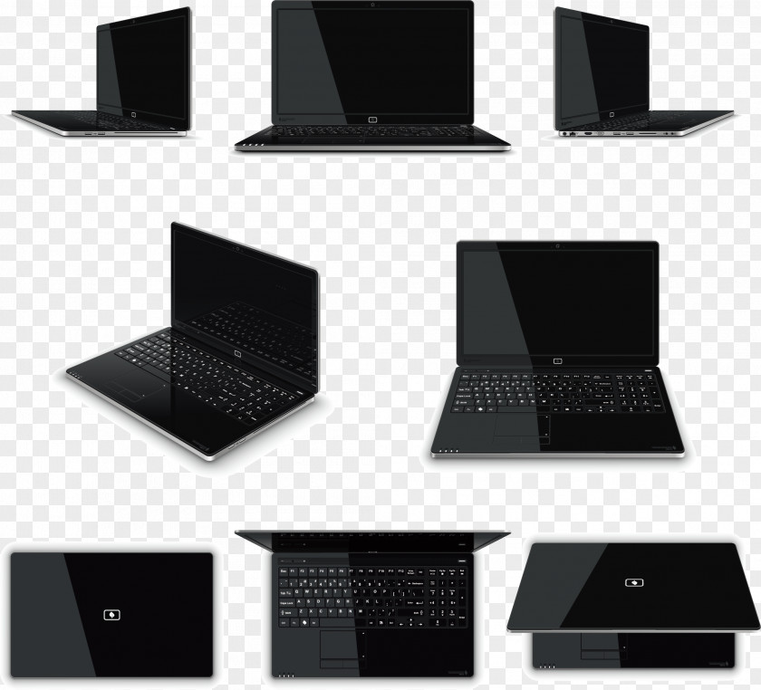 Notebooks Multi-faceted Show Renderings Laptop Clip Art PNG