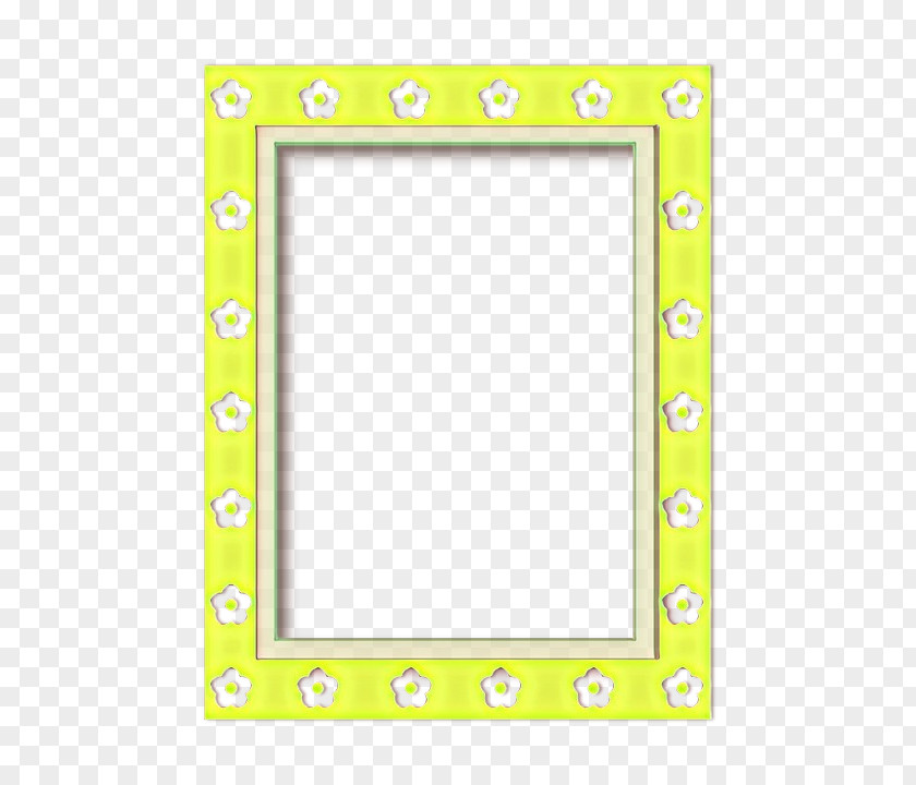 Rectangle Picture Frame Background Yellow PNG