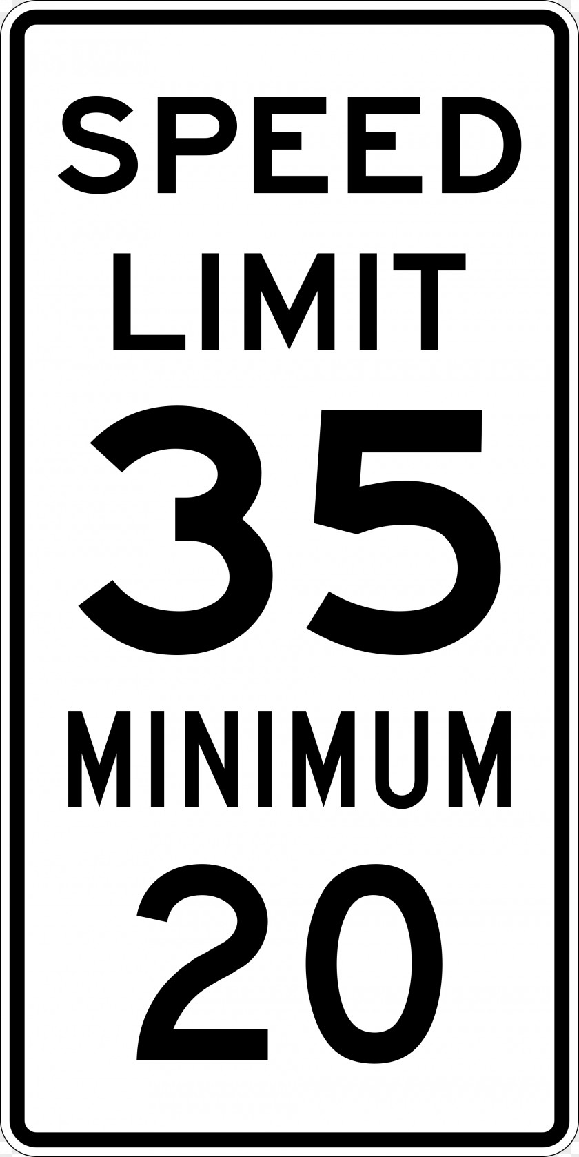 Speed Limit Traffic Sign Manual On Uniform Control Devices Road Safety PNG