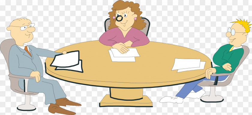 A Clerk In Meeting Animation Clip Art PNG