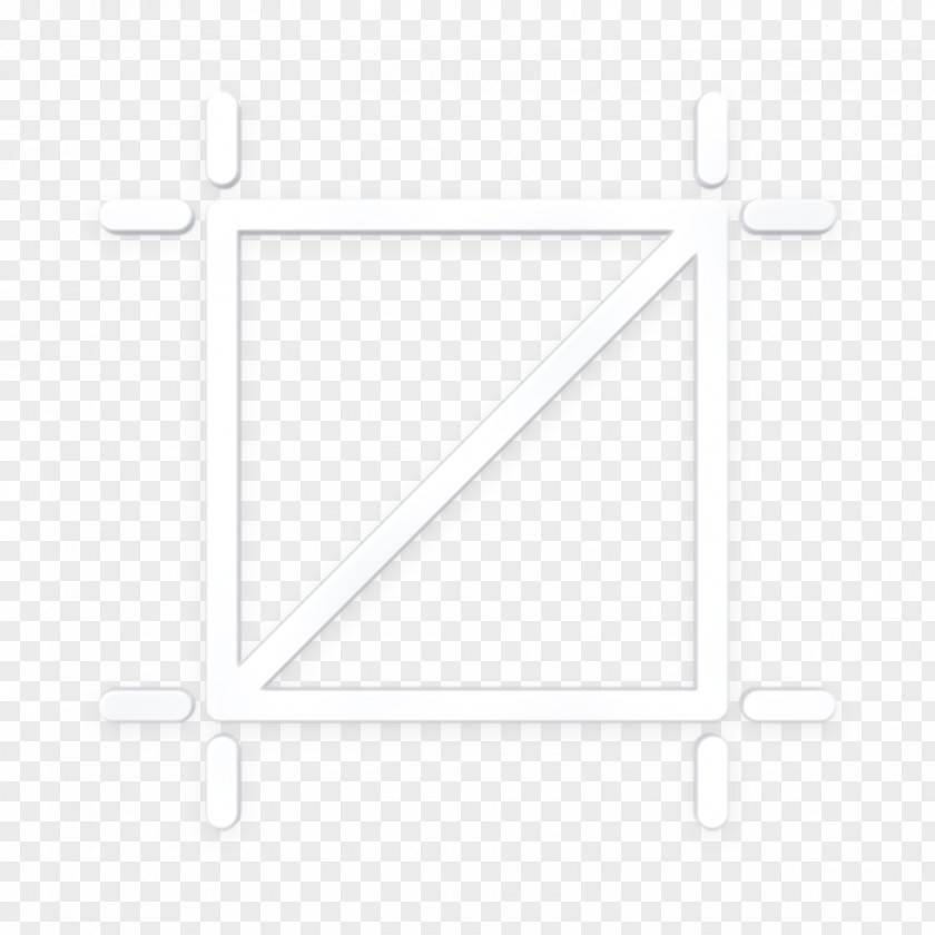 Blackandwhite Triangle Crop Icon Misc PNG