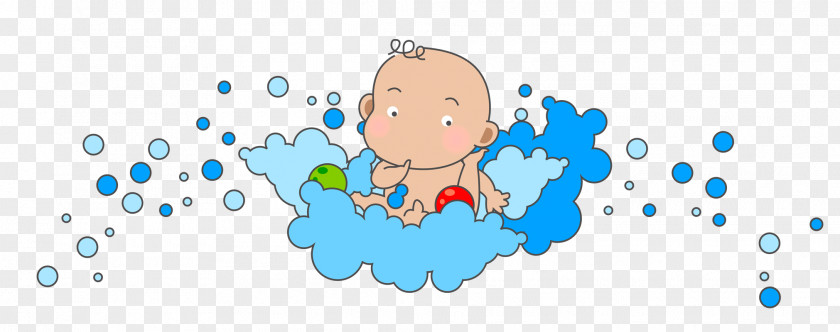 Creative Baby Swimming Infant Child Illustration PNG