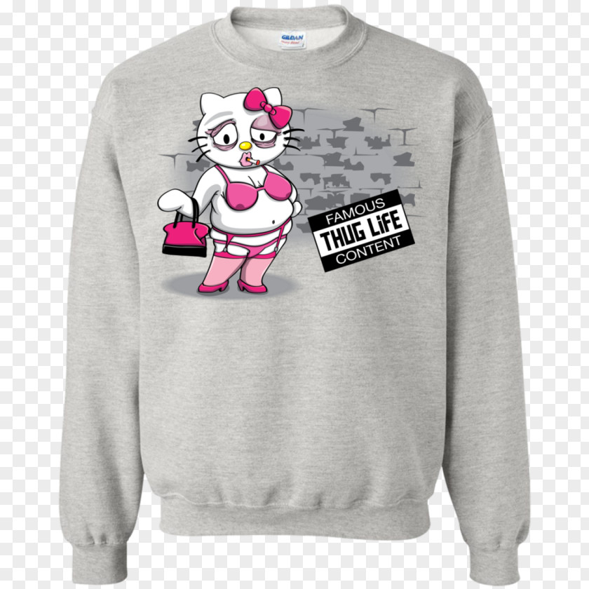 Thug Life T-shirt Hoodie Sweater Gildan Activewear PNG