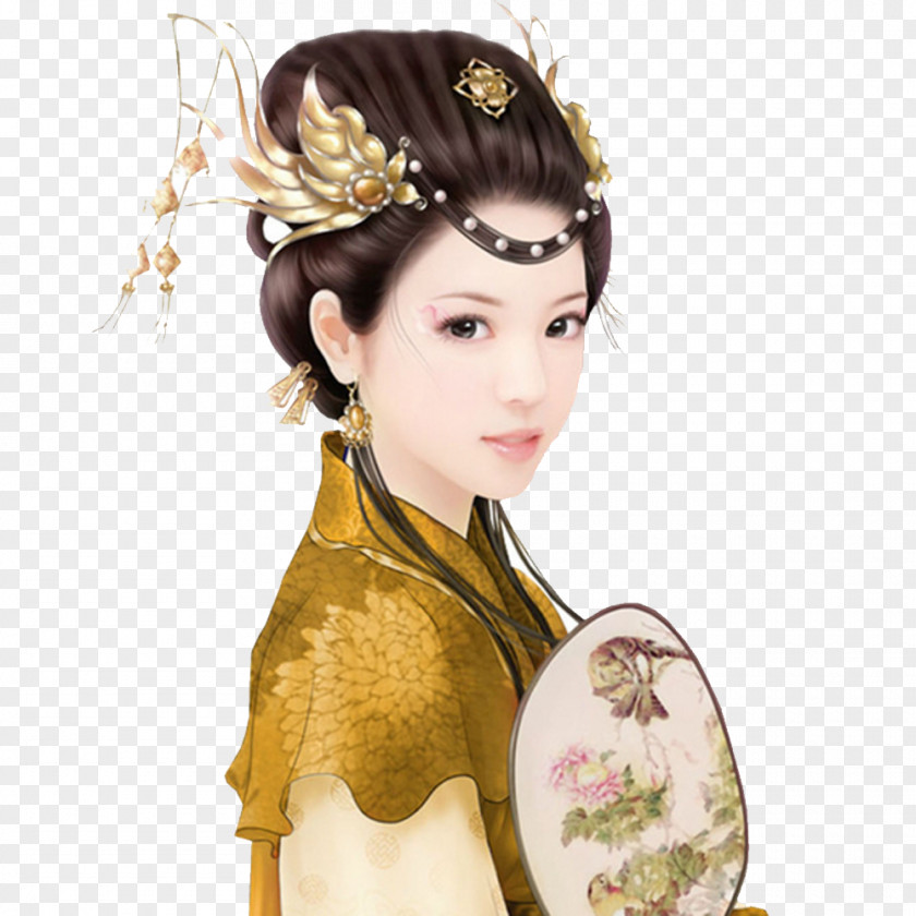 Ancient Vintage Beauty. Xi Shi China United States Four Beauties Spring And Autumn Period PNG
