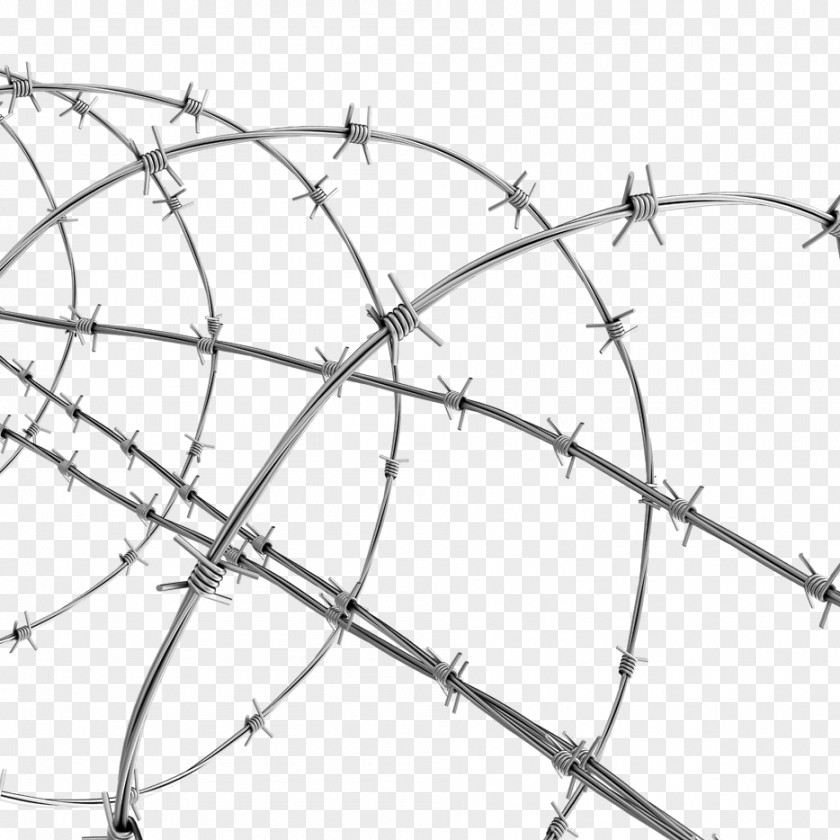 Barbed Wire Stock Photography Chain-link Fencing PNG