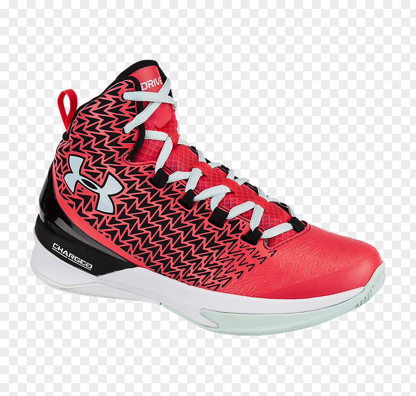 Under Armour Red Running Shoes For Women Sports Women's ClutchFit Drive III Basketball PNG