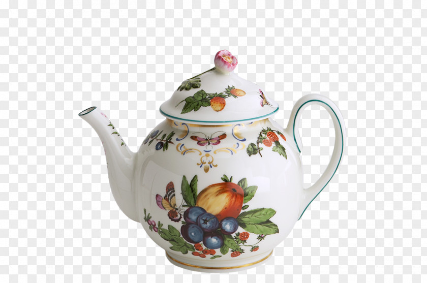 Chinese Tea Tableware Porcelain Teapot Saucer Kettle PNG
