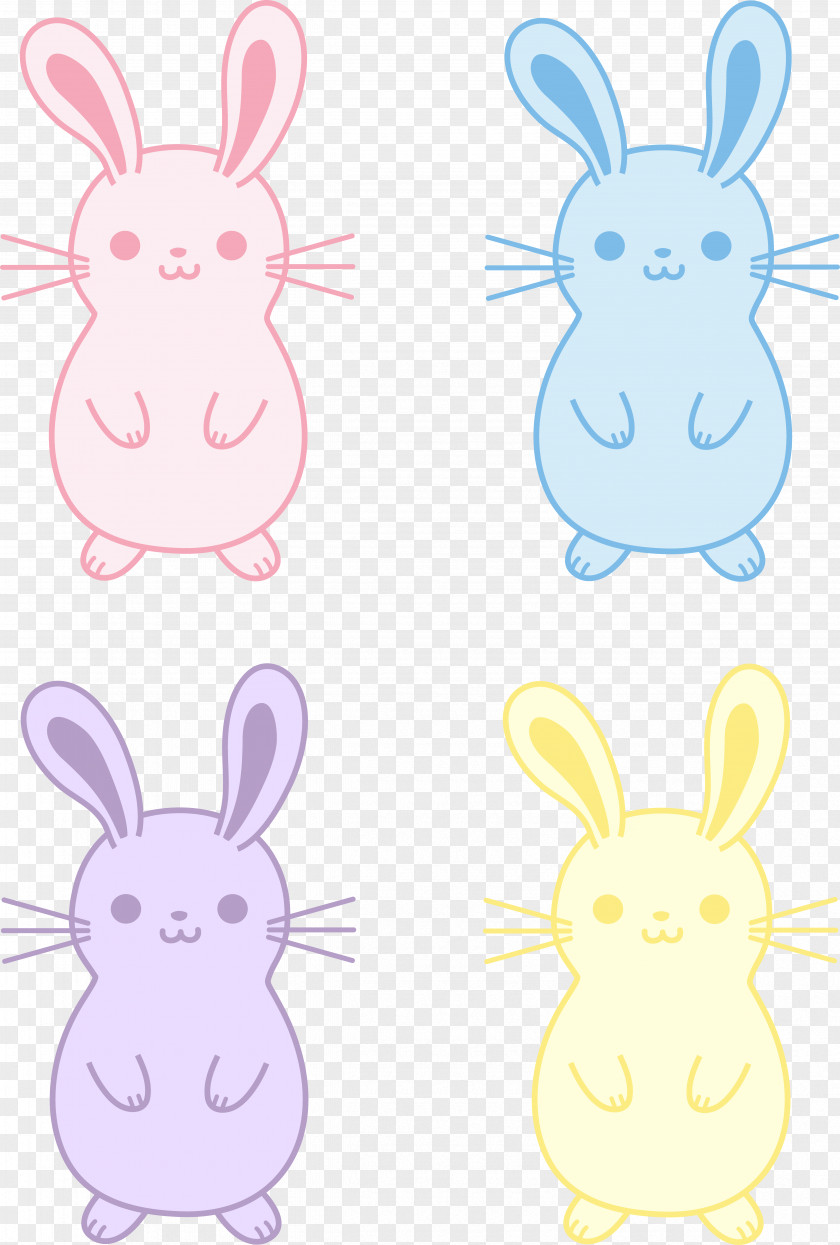Easter Bunny Rabbit Cuteness Clip Art PNG