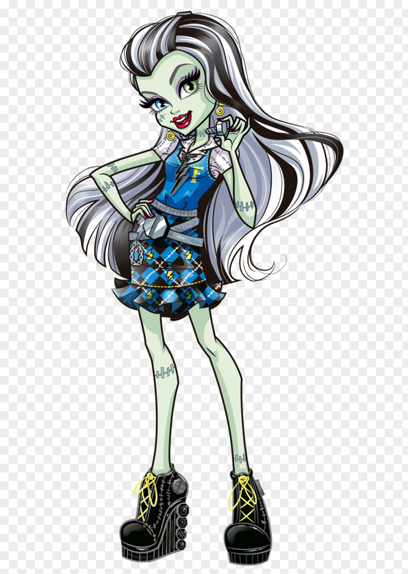 Frankenstein's Daughter Frankie Stein Monster High Basic Doll PNG